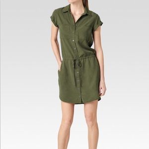 Paige Mila Shirtdress in Desert Olive